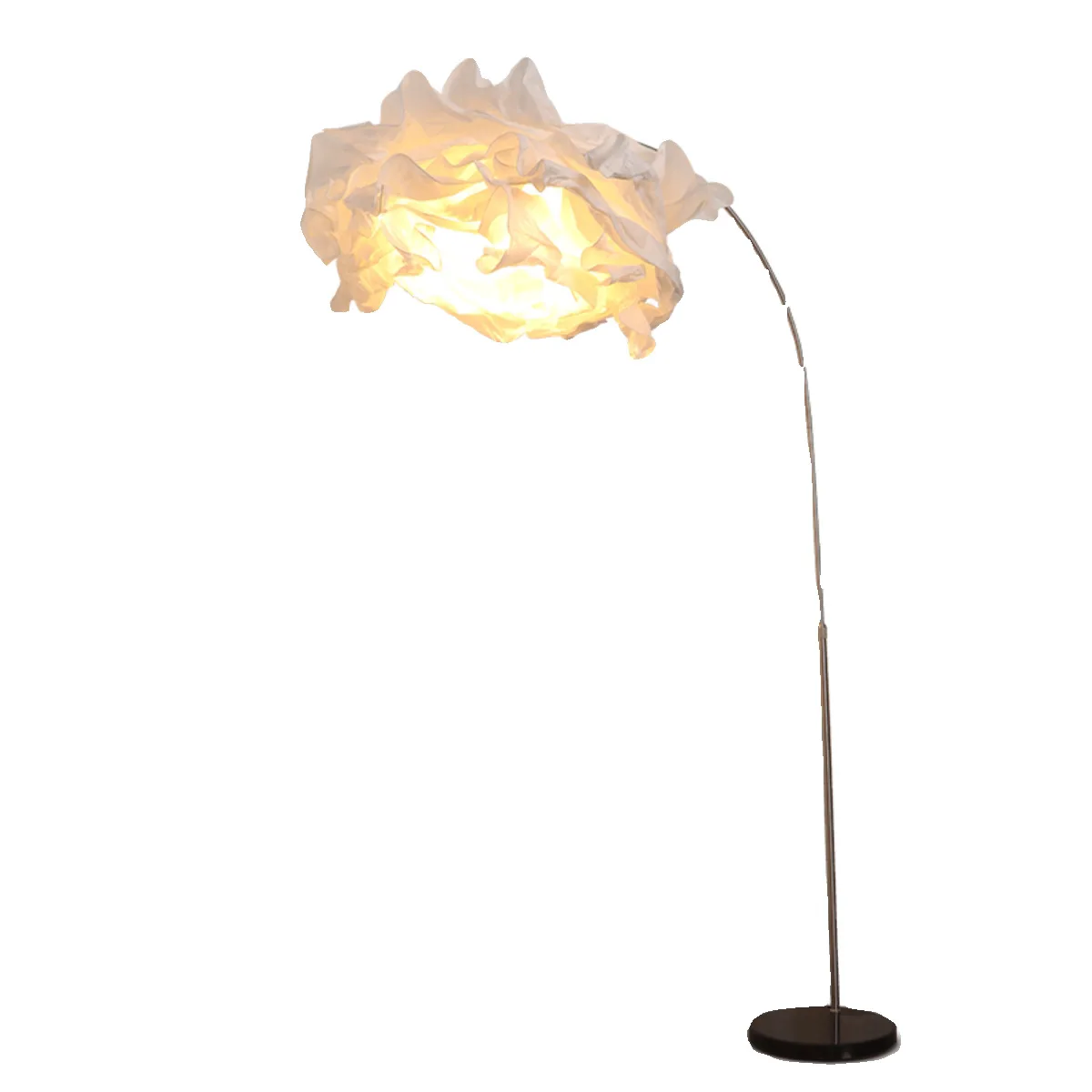 Atmosphere Floor lamp Cream wind Living room atmosphere Paper art Internet celebrity clouds Bedroom fishing mood Vertical lamp