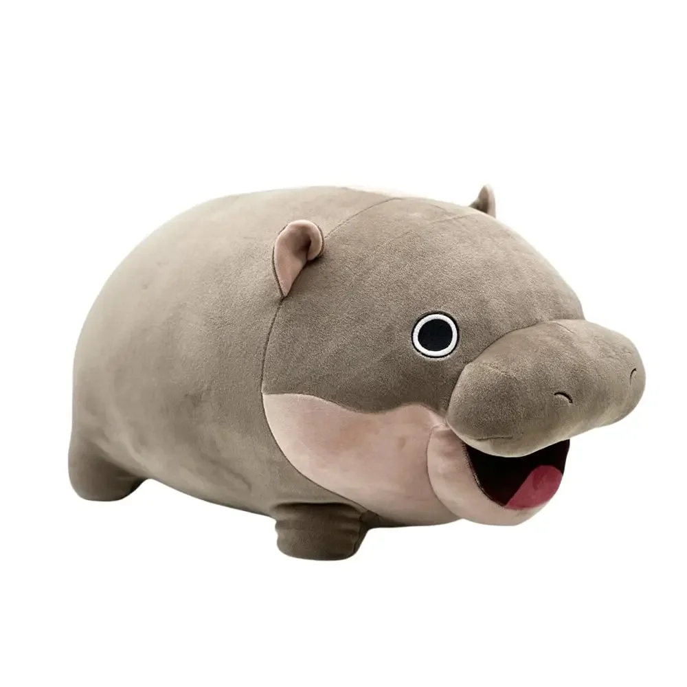 Moo Deng Plush ของเล่นตุ๊กตาหมอนอิงการ์ตูน Hippo หมอนน่ารักตุ๊กตาของเล่นคริสต์มาสของขวัญตกแต่งห้องเด็ก