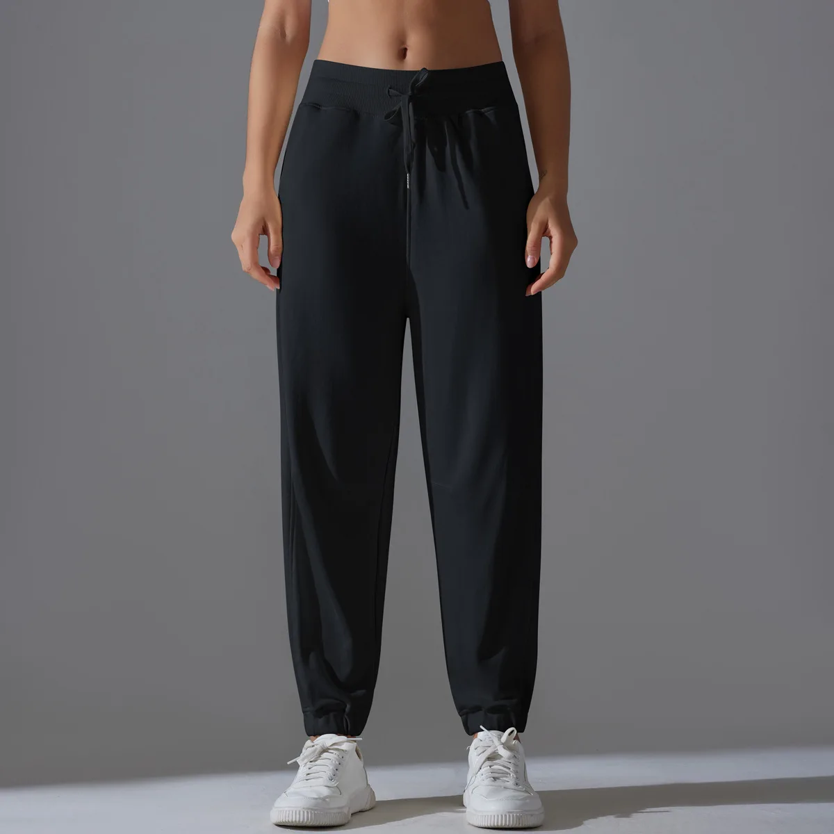 

Relaxed Comfortable Outdoor Sports For Women Running Cycling Sports Gym Pants Gym Trousers Adjustable with lanyard Sport Pants
