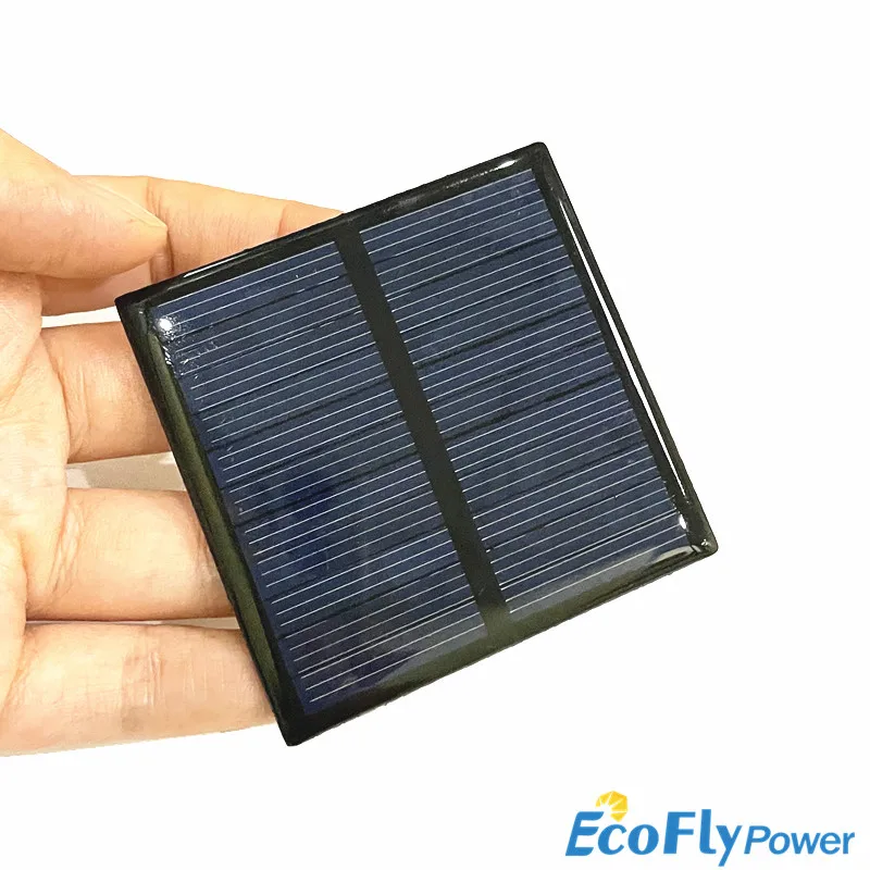 Großhandel Mini Polykristalline Silizium-Solarpanel 5,5V 80MA zum Aufladen von 3,7V Mobilgeräte-Akkus