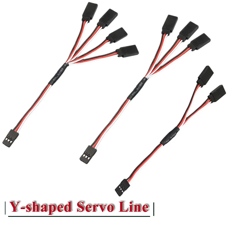 Y-shaped Servo Connection Line Adapter Cable One Trailer 20CM 1 To 2/3/4 Splitter Extension Wire Aircraft Model Accessories