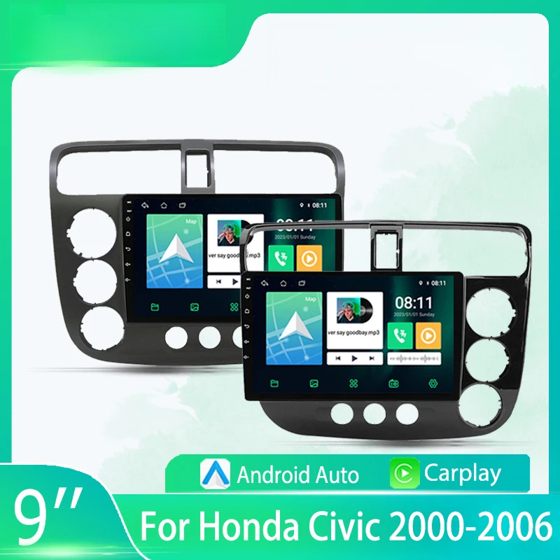 

For Honda Civic 00-06 Car Multimedia Player Android Car Player GPS WIFI Carplay 4G Car Radio Navigation Stereo Car Electronic