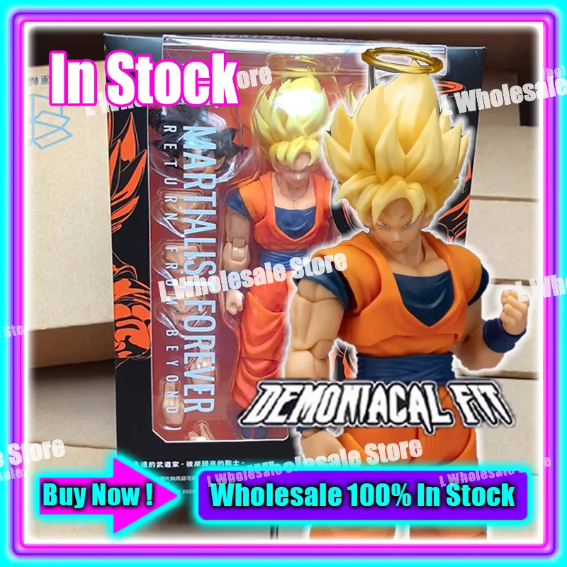 

In Stock Demoniacal Fit Son Goku Figure Dragon Ball Super Saiyan Son Goku Martialist Forever Anime Action Figures Model Gift Toy