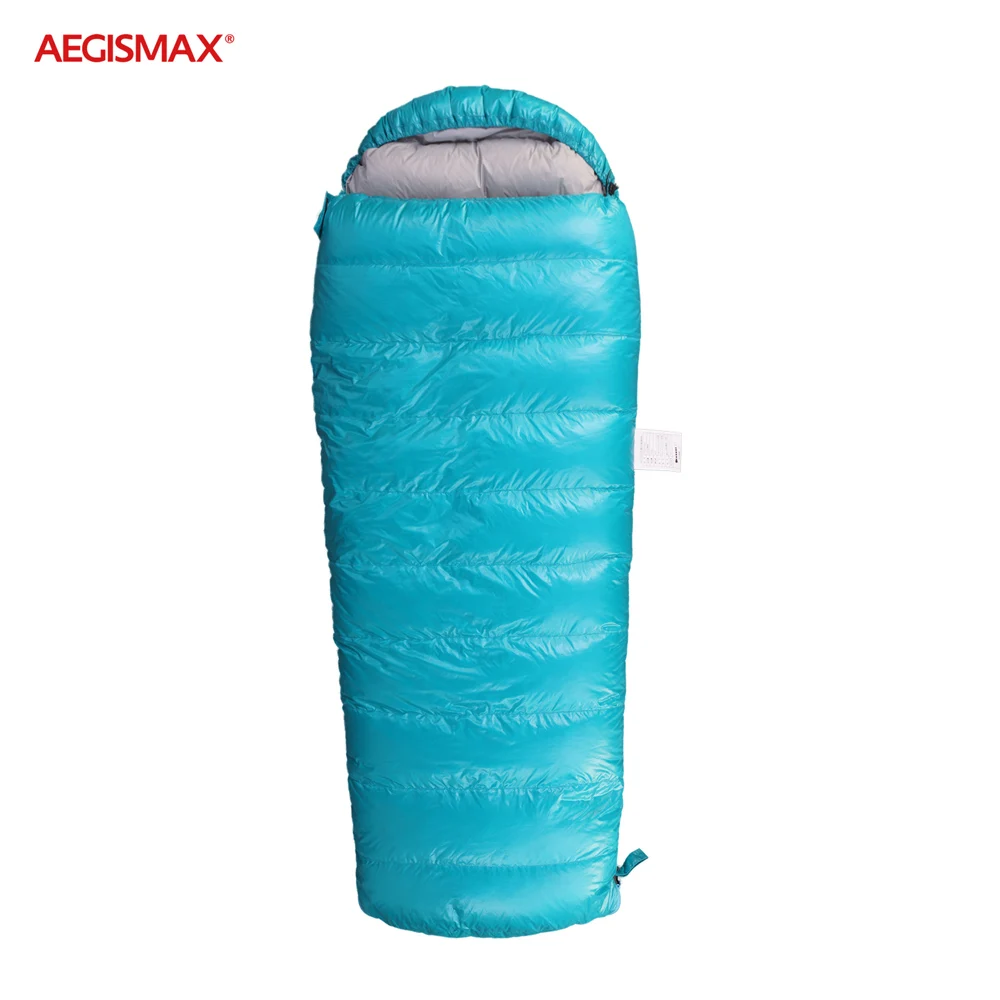 AEGISMAX Child Envelope Sleeping Bag Kids Camping Thicken White Goose Down 95% Filled Warm Home Outdoor Tourist Hiking Outing