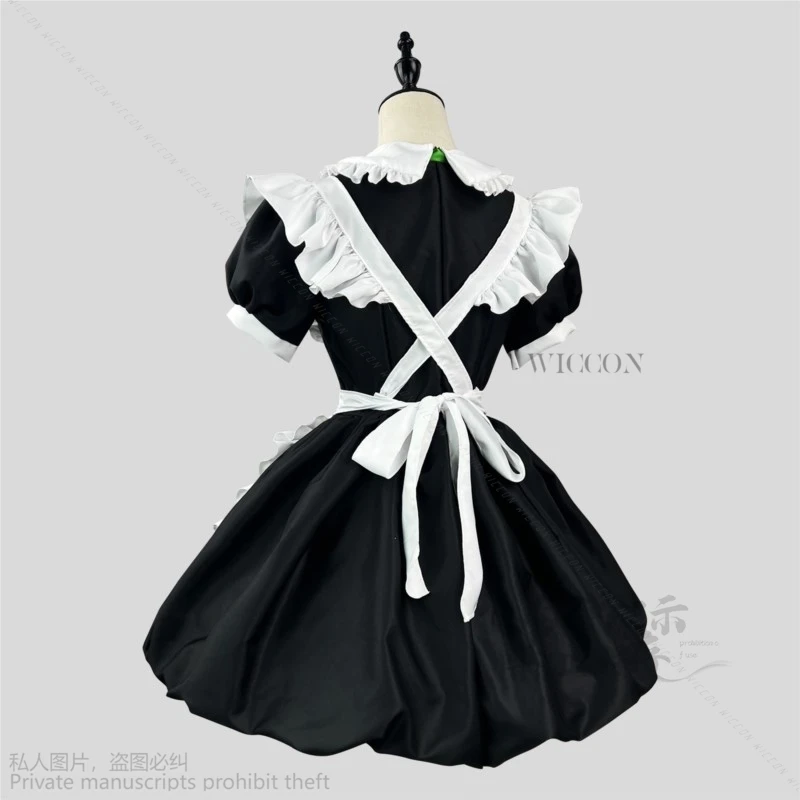 Anime Love Live China Panda Maid Dress Sweet Lolita disfraz de Cosplay Kawaii para mujer, vestido de juego de rol para fiesta de Halloween