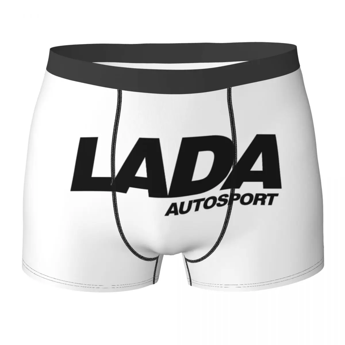 

Трусы-боксеры, шорты Lada Autosport с логотипом, мужские дышащие трусы для Homme, мужской подарок бойфренду