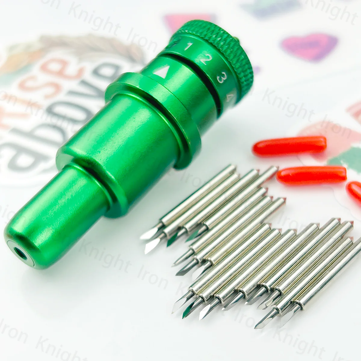 

15pcs 45 Degree Plotter Blade Vinyl Cutter for Graphtec Silhouette Cameo 4 5 Plus Pro Portrait 3 4 and 1pc Blade Holder Smooth