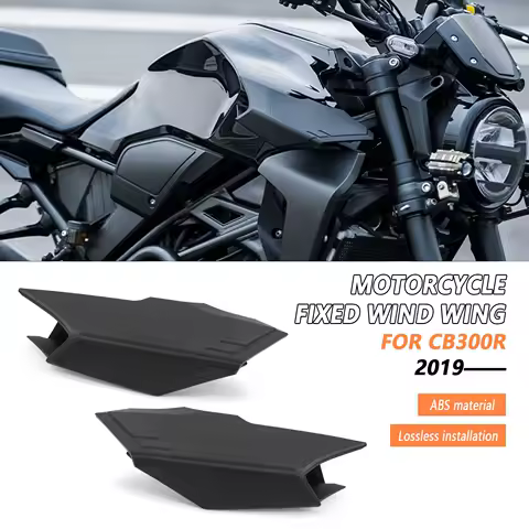 For Motorcycle Wing Let Front Spoiler Stabilizer For Honda CB300R 2019-2024 2025 Decorative Side Fairing Winglet Air Deflector
