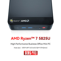 Beelink Ryzen 7 SER Pro 5850U 5825U Ryzen 5 5500U 6800U  Mini PC AMD DDR4 16GB RAM 500GB SSD WiFi6 4K HD Desktop Computer