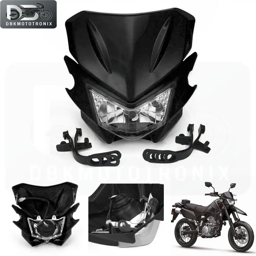 

Universal Motorcycle Headlight For Kawasaki KLX10 KLX 110L KLX125 KLX125L KLX140 KLX140L KLX110 KLX250 KLX300 Enduro Headlamp