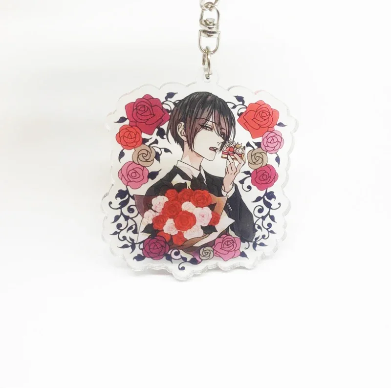 Anime Keychain Richard III Acrylic Keyring Strap Figure Hanging Accessories 6cm