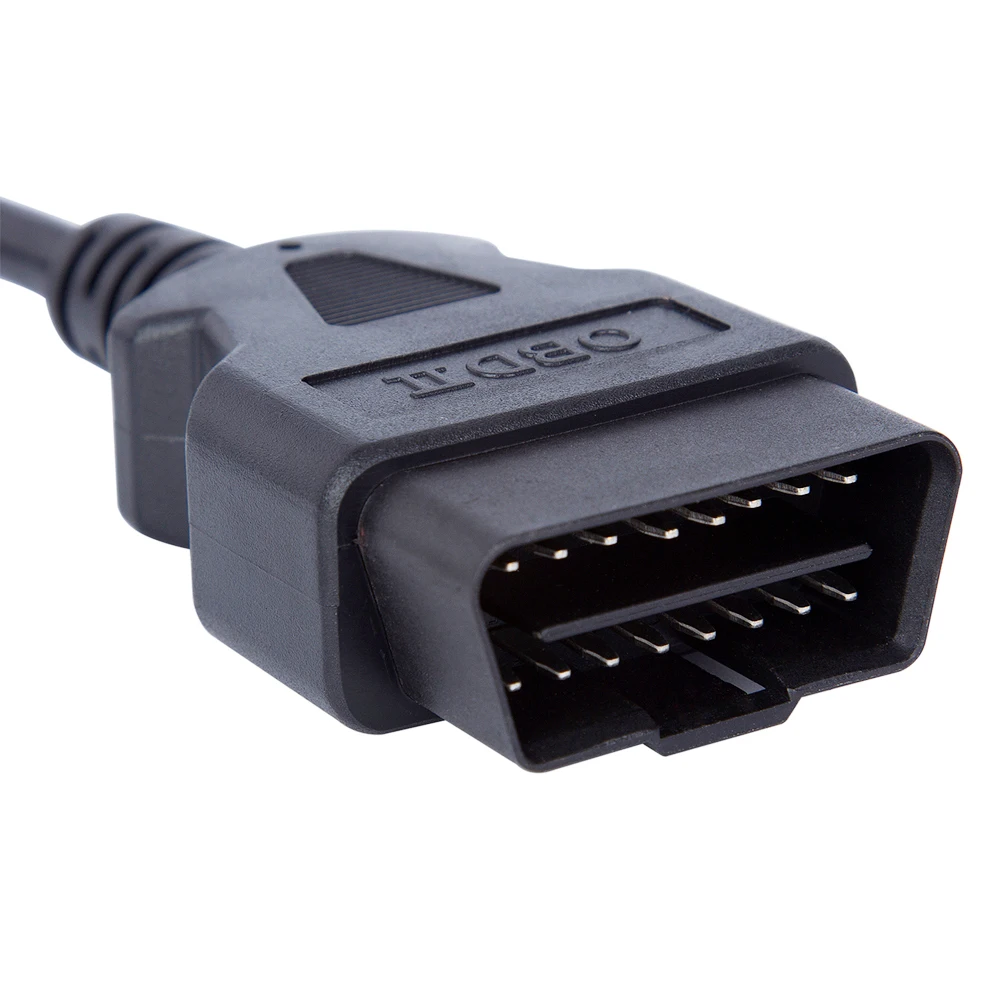 16pin Obd2 Male To Male Extension Cable Db15 To Vga Cable Extension Cable Car Diagnostic Extender Cable 156cm