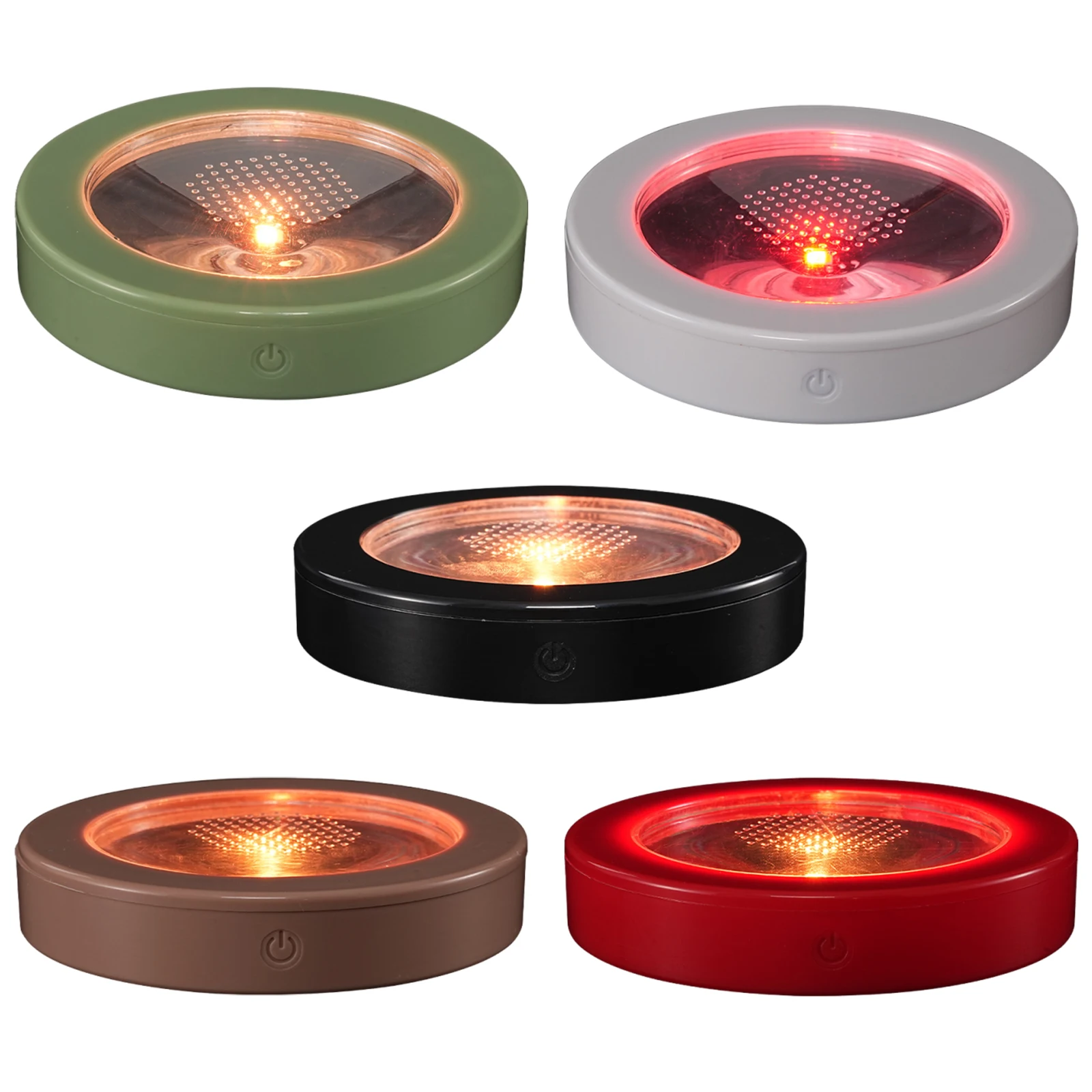 LED Illuminated for Coaster USB Charging Light Up Coasters Base Luminous Mat Cup Holder for Bars/Restaurants/Beer/Weddings/Clubs