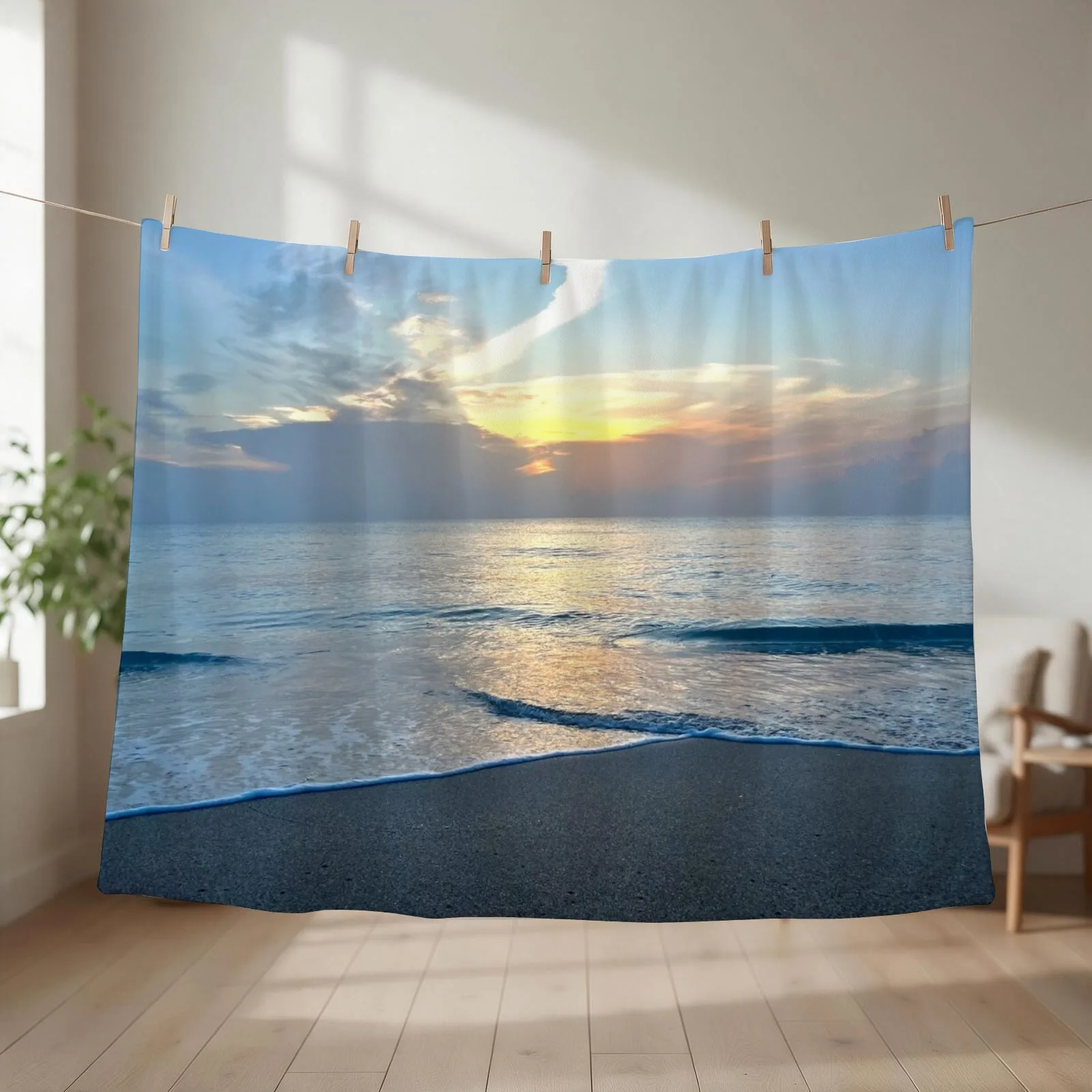 SUNRISE STUART BEACH Throw Blanket halloween Luxury Decorative Beds Decorative Sofa Blankets