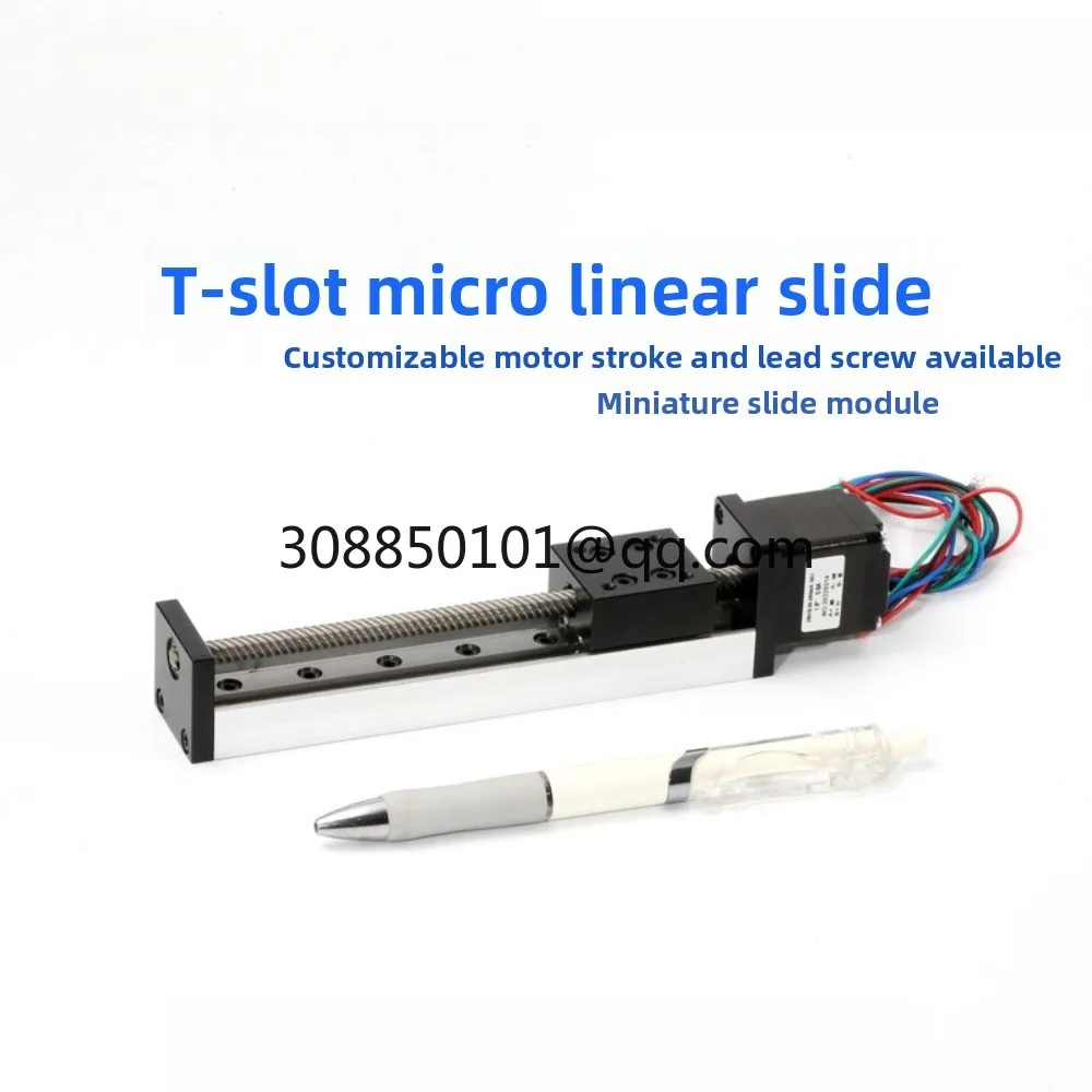 Micro precision 28 linear stepper motor guide rail slide table T-shaped lead screw linear rail electric slide module 3D printing