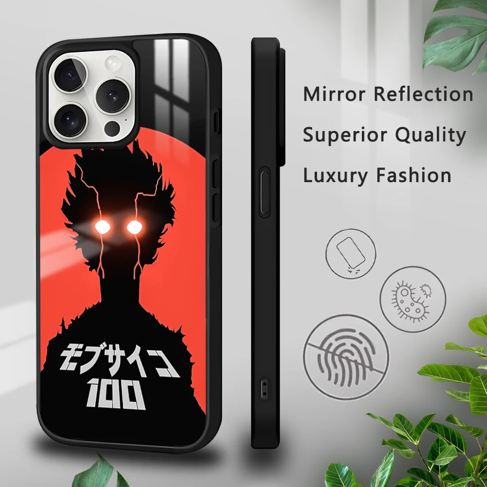 M-Mob P-Psycho 100 Phone Case For iPhone 16 15 14 13 12 11 Pro Xs Max Mini Plus Celulares Hard Funda