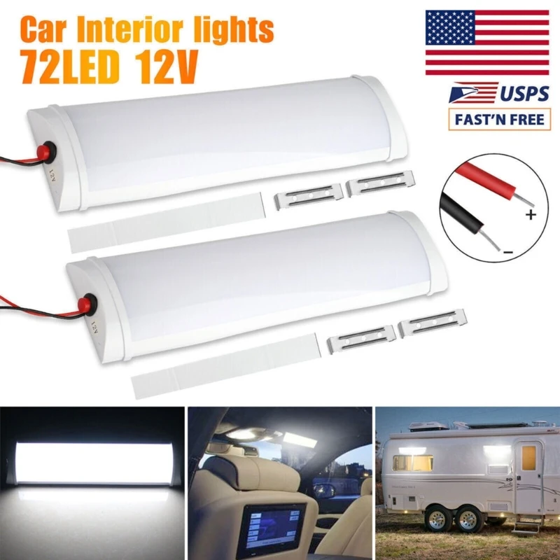 Luz LED 12V para techo RV, iluminación Interior para RV, luces remolque para campistas RV