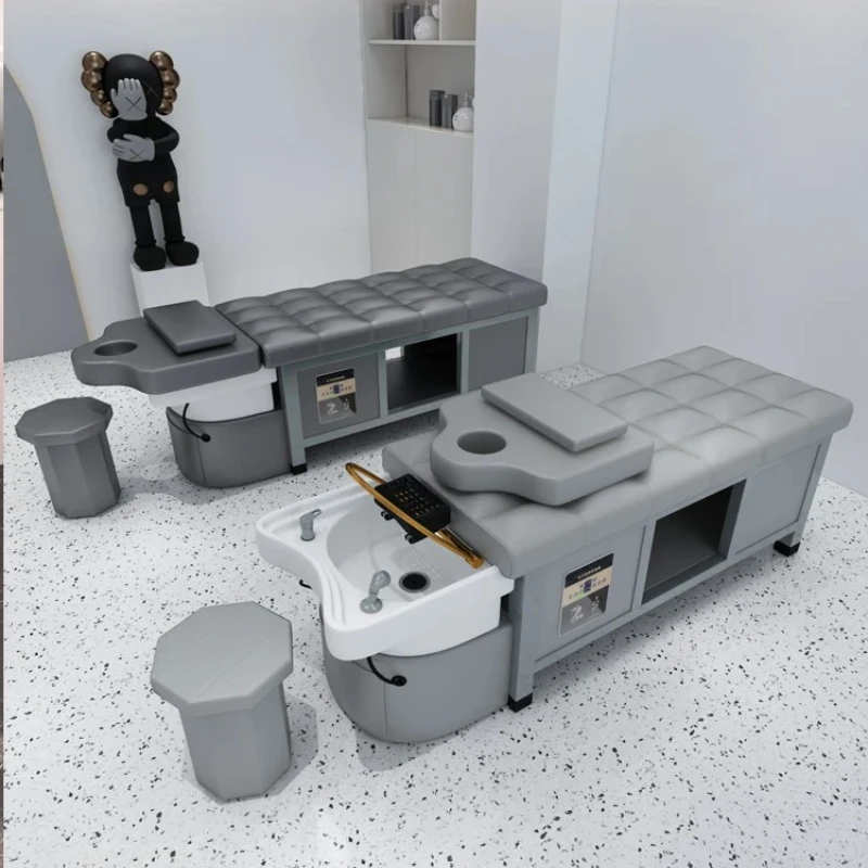 

Professional Salon Makeup Hair Single Sleeping Shampoo Chairs Water Bed Stylist Spa Washing Mobility Muebles De Salon Equipment