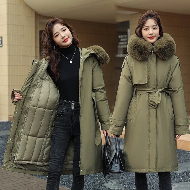 

Женская осенняя парка: антистатическая, уютная, компактная, комфортная, для офиса, средней длины, на молнии, утепленная, приталенная, молодежная