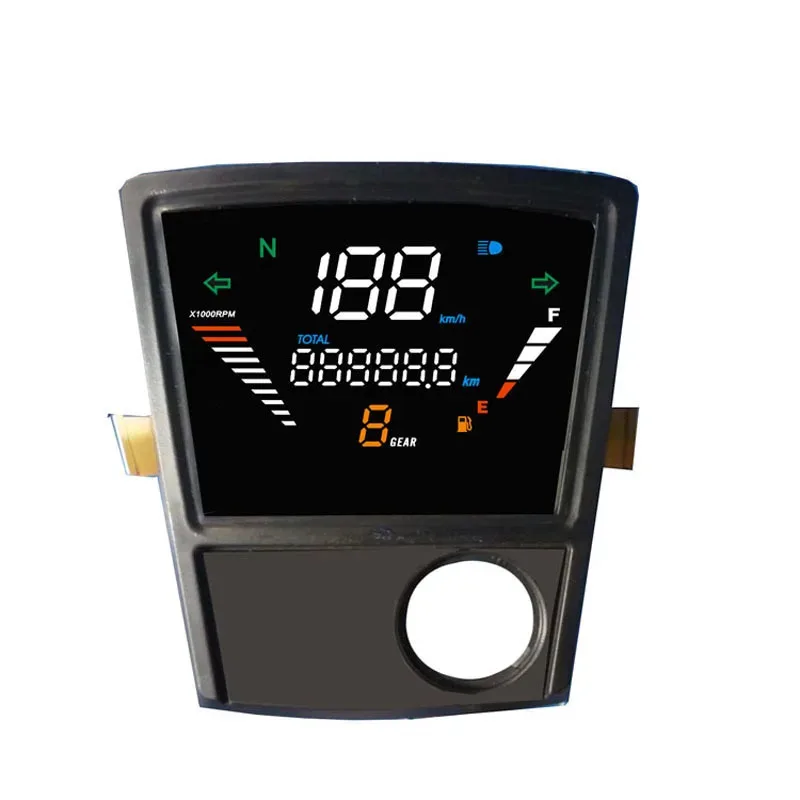 

MotoQueen LED Digital Motorcycle Speedometer RPM Dashboard for C70
