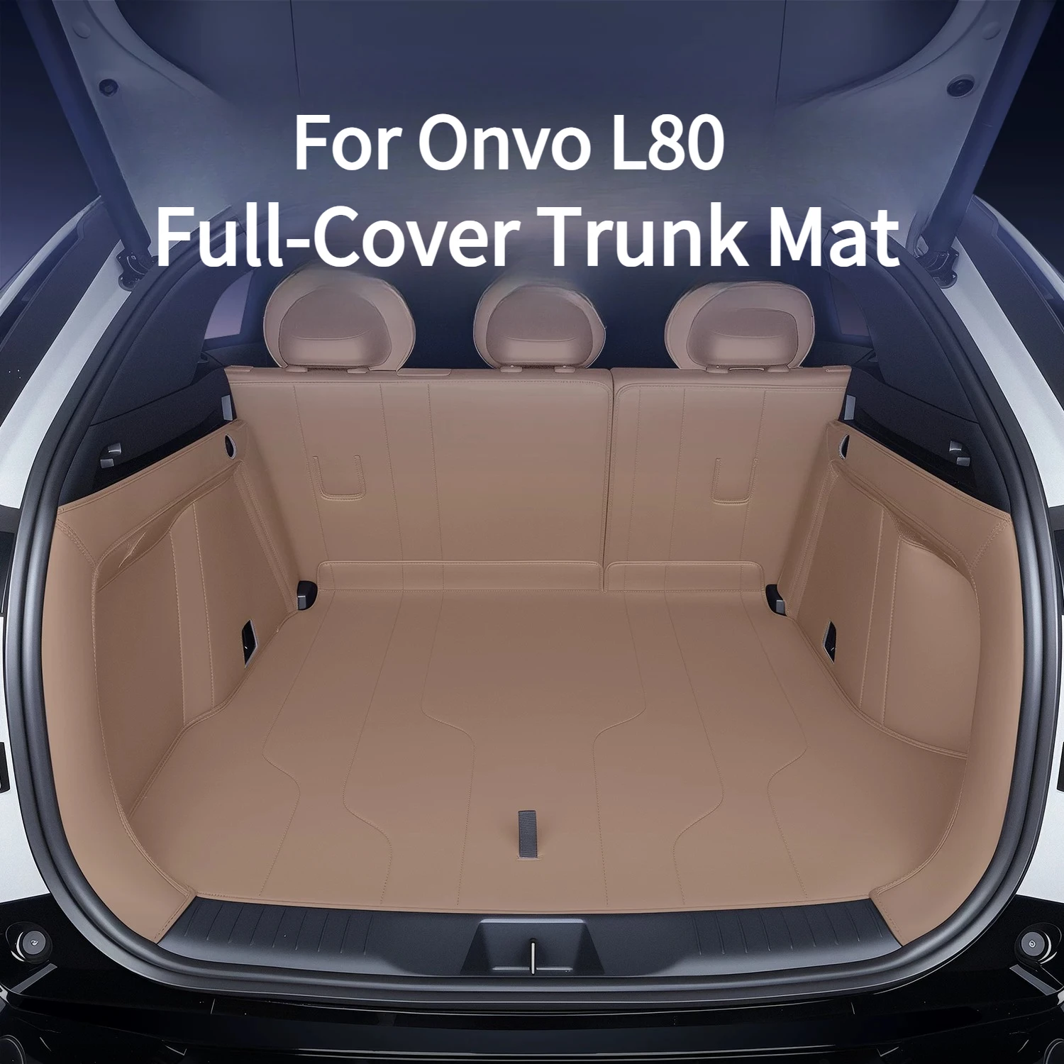

For Onvo L80 Full-Cover Trunk Mat Scratch-Resistant and Wear-Resistant Tail Trunk Mat Modification Accessories