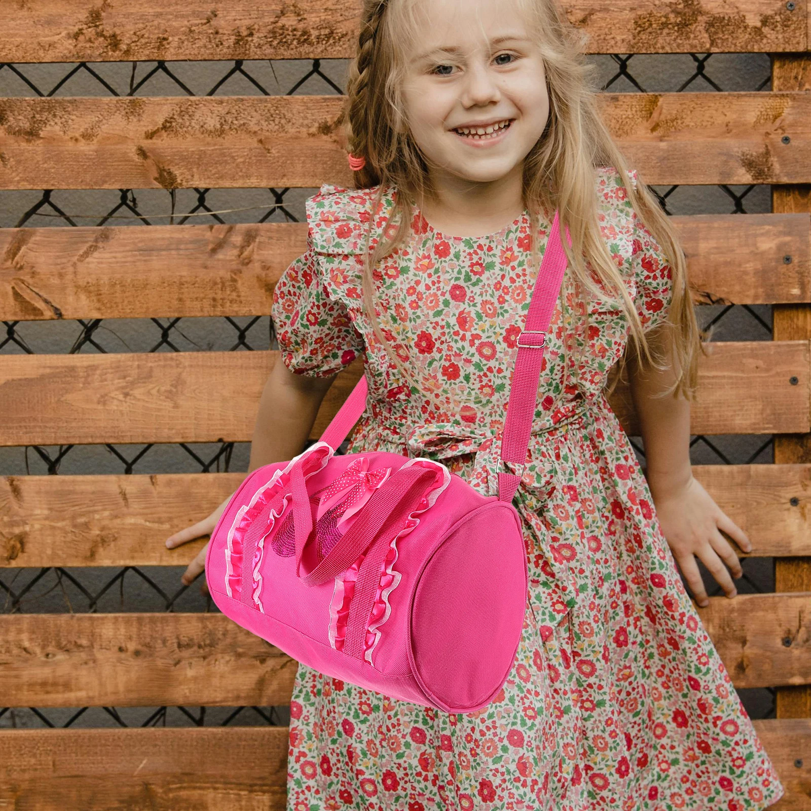 

Cute 'S Lightweight Princess Style School For Girls Spacious Portable Dance Tote For Ballet Shoes Accessories Toddler