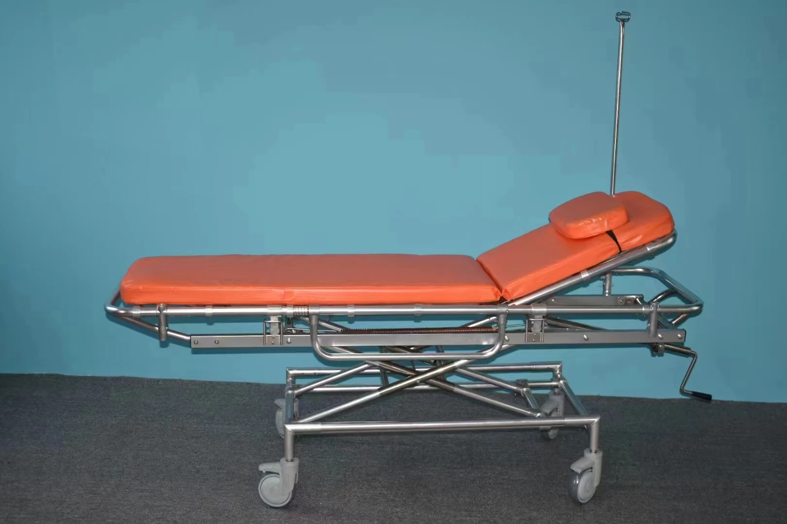 MT MEDICAL Hospital Aluminum-Alloy Protective Rails And Wheels Medical Transport Wheeled Stretcher Patient Transfer Stretcher