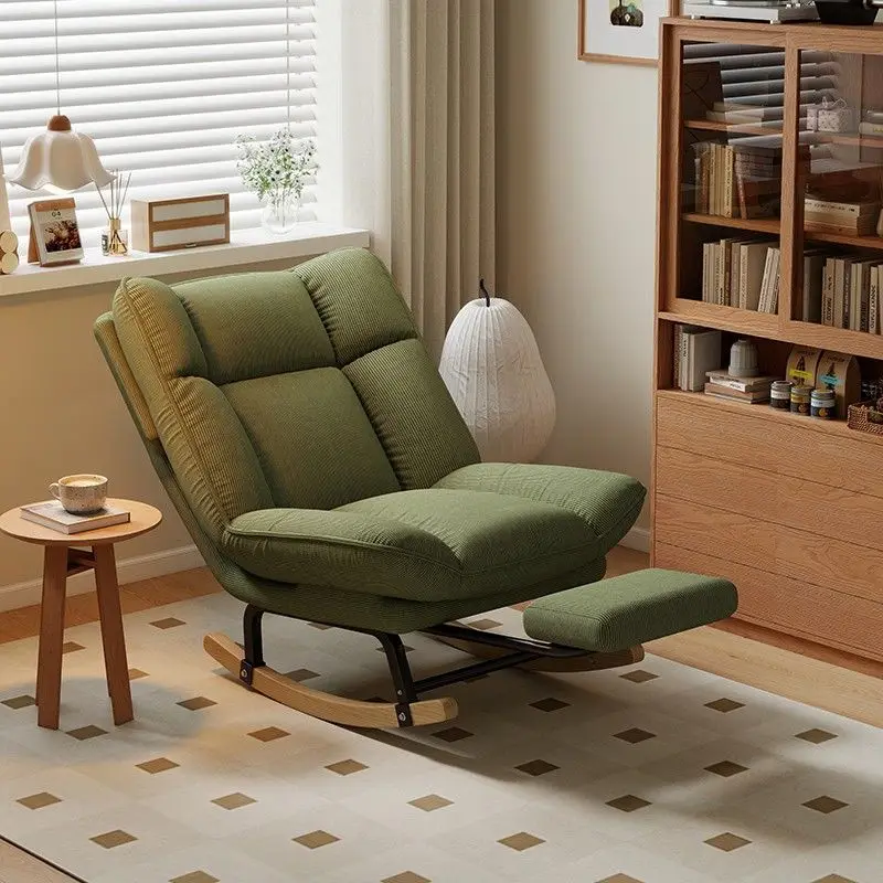 Plegable, mecedora, adulto, reclinable, sala de estar, balcón, hogar, silla de ocio, dormitorio, adulto, mecedora, individual, sofá