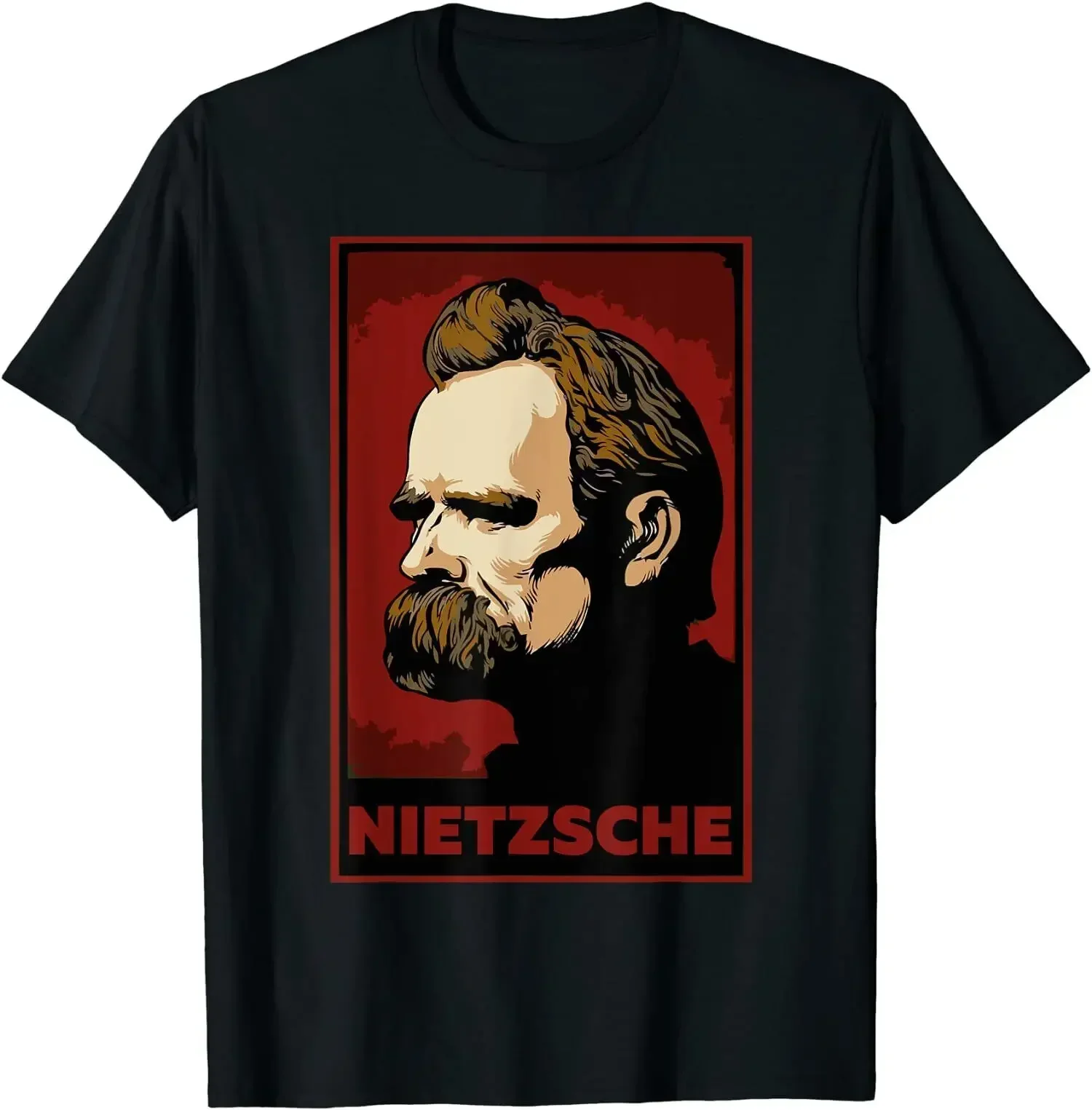 Nietzsche God is Dead Literature O-Neck Cotton T Shirt Men Casual Short Sleeve Tees Tops Harajuku Streetwear