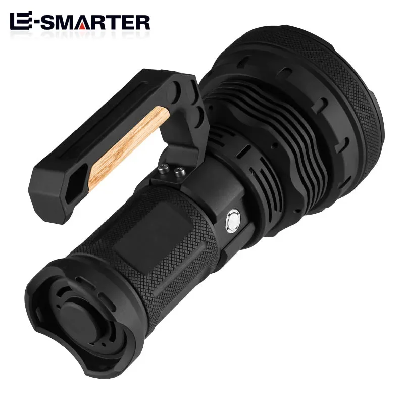 Led Flashlight Usb Charging Household Led Multifunction Plastic Hand Lamp Outdoor Flashlight