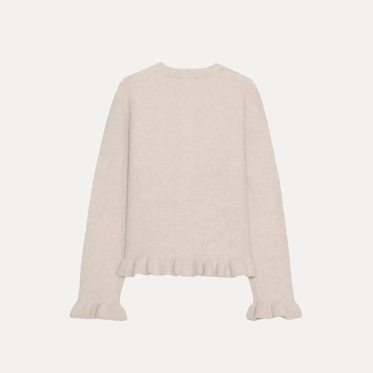 Damska dzianinowa odzież wierzchnia w stylu casual, modna, z warstwowymi zdobieniami, nowość 2025, długi sweter z okrągłym dekoltem, kardigan.