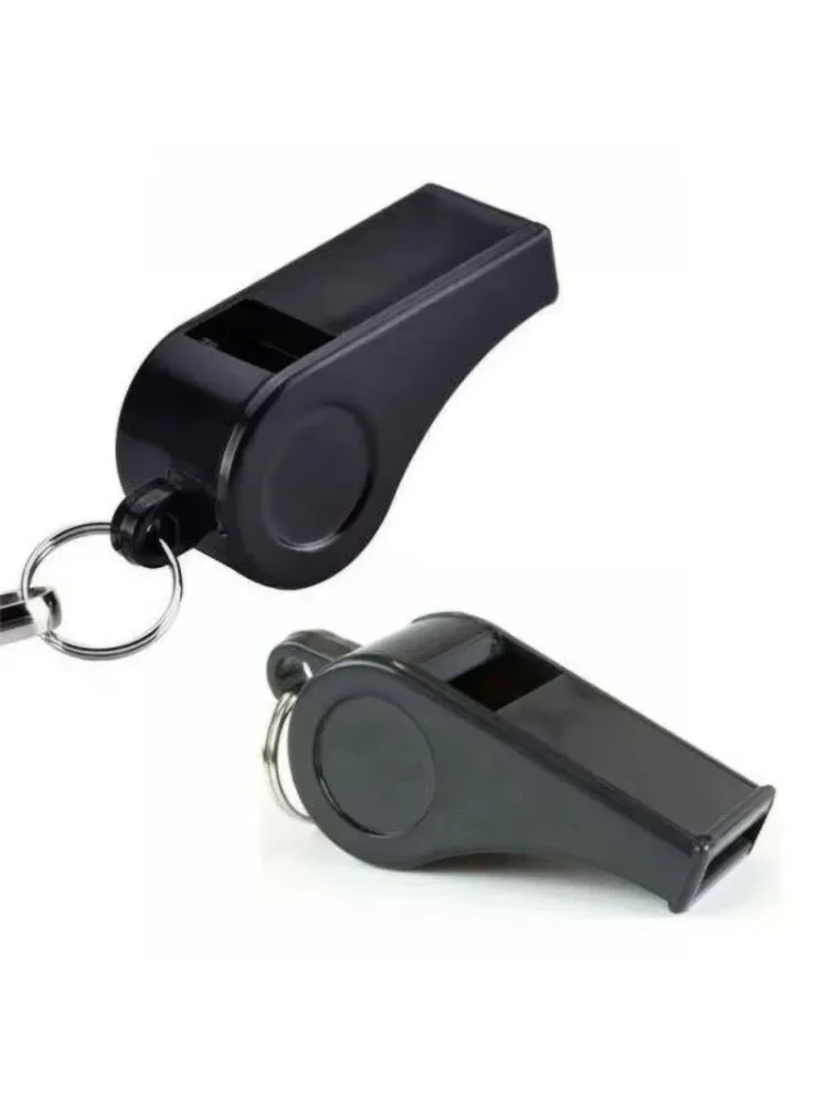 High Quality Black Whistle Referee Game Halter Whistle Outdoor Travel Hiking Whistle Suitable for Basketball Volleyball Games