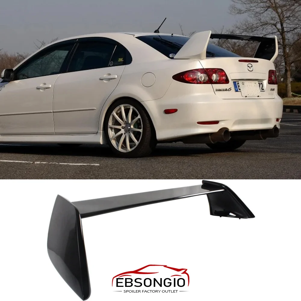 Für 2003-2013 Mazda 6 ATENZA EVO Style Glänzend Schwarzer Heckspoiler Flügel