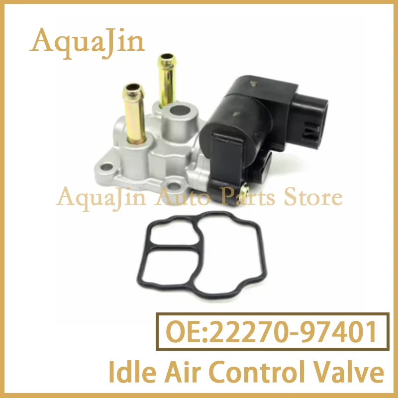 22270-97401 صمام التحكم في الهواء الخامل IAC IACV لتويوتا باسيو تيرسل CE سيدان كوبيه 1998 1999 1.5 1.5L OEM 2227097401   22270 97401