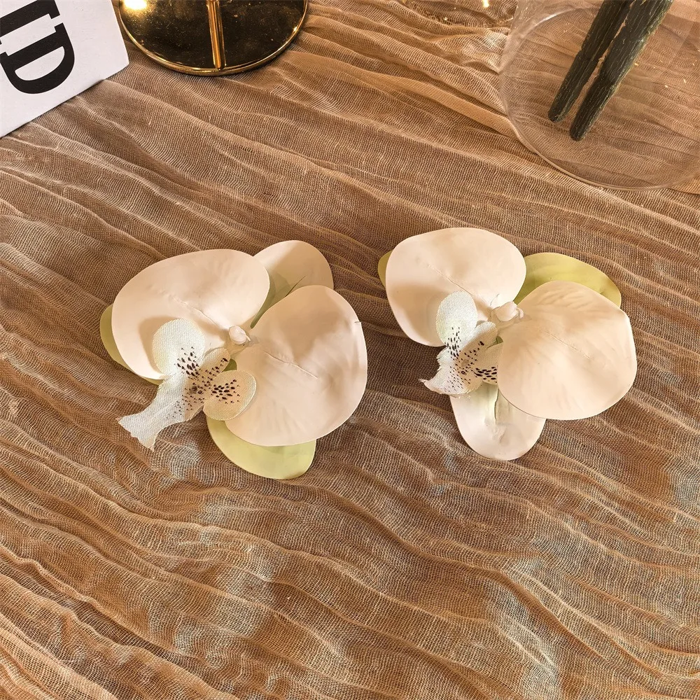 

Sandals Decorations Flower Shoe Accessories Removable Vacation Style Butterfly Orchid Shoes Charms Clogs Buckle DIY Shoe Buckle