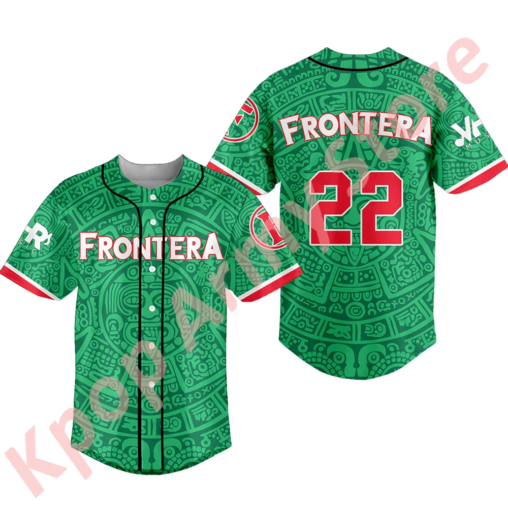 Grupo Frontera 22 Logo Jersey Jugando a que no pasa nada Tour Merch Baseball Jacket Tee Women Men Fashion T-Shirts