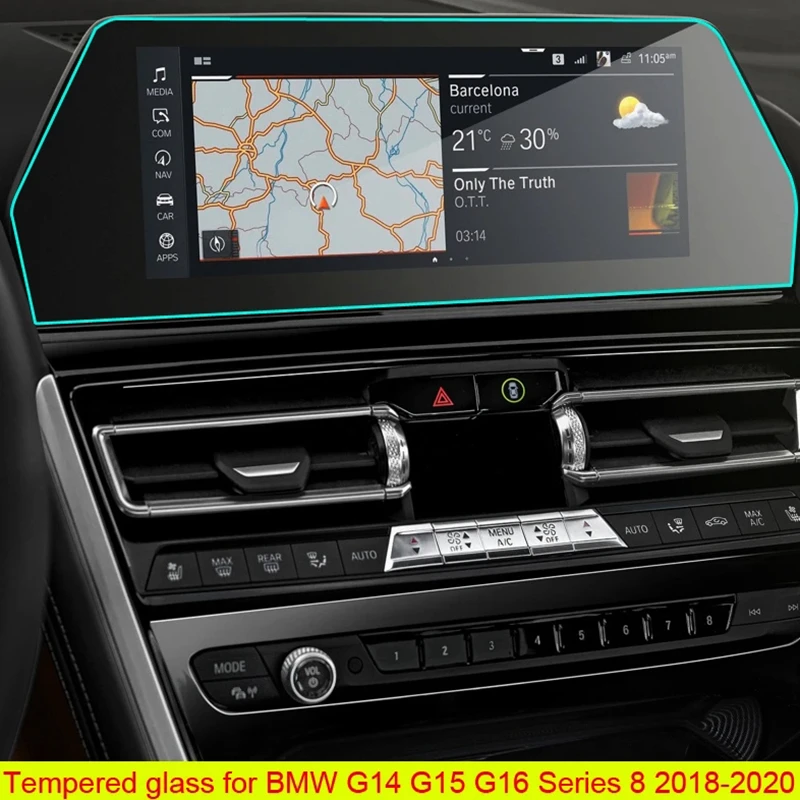 Автомобильный GPS-навигационный экран интерьер Защитная пленка из закаленного стекла для BMW 8 серии 840i M850i M8 Alpina B8 xDrive 2020-2021