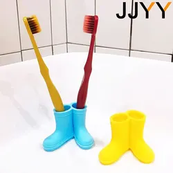 JJYY Rain Shoes Toothbrush Holder Home Small Rain Boots Modelling Storage Toothbrush Holder Cartoon Mini Cute Couple Toothbrushe