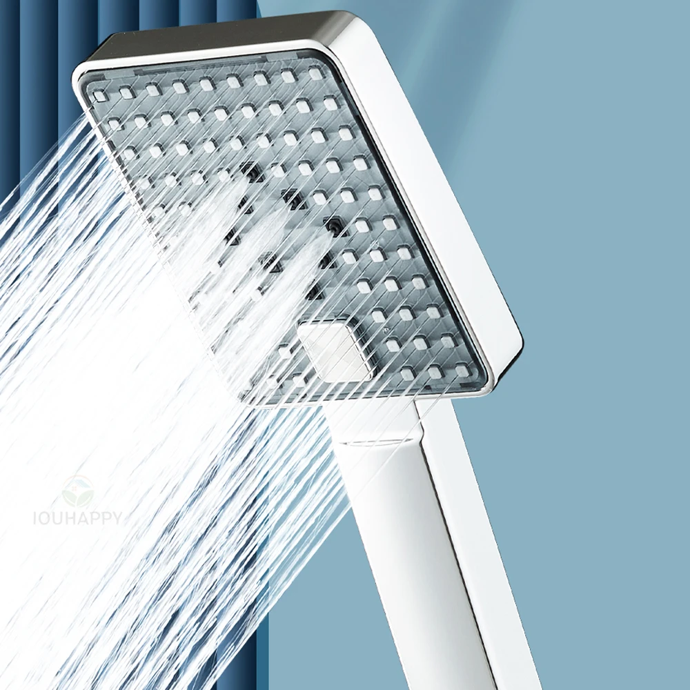 New 3 Modes Adjustable Handheld Shower Head Water Saving Shower Head Multifunctional NozzleBathroom Accessories OrHome Shower