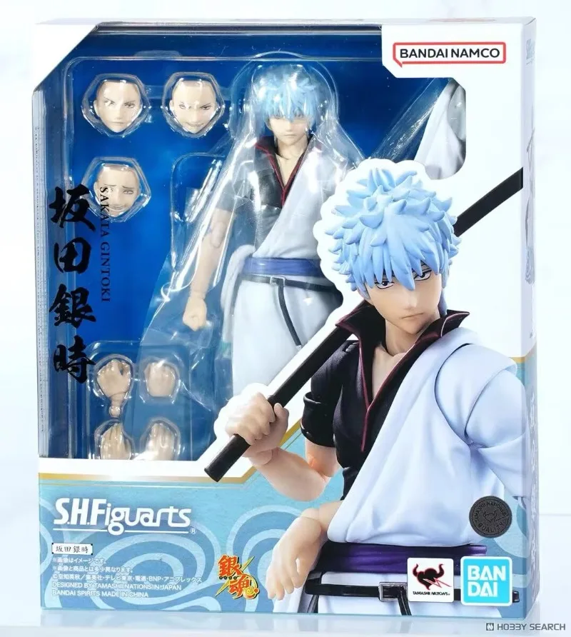 

Оригинальный Bandai SHF Gintoshi Sakata Gintoki Shiratsuka Wanshiyasha Agin Коллекционные украшения Фигурка игрушки