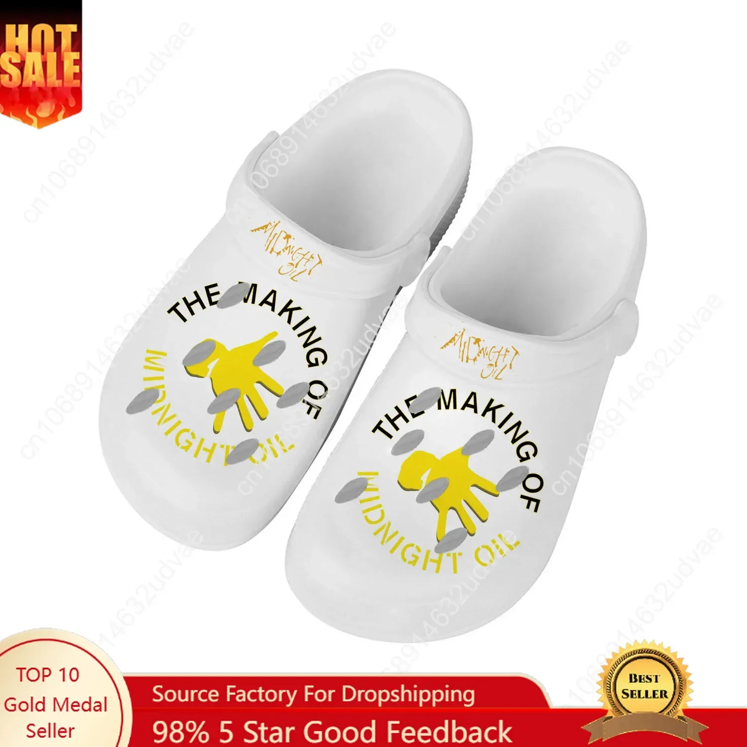 Midnight Oil Water Shoes Mens Womens Comfortable Fashion Home Garden Clogs Customizd Sandals Beach Breathable Hole Slippers