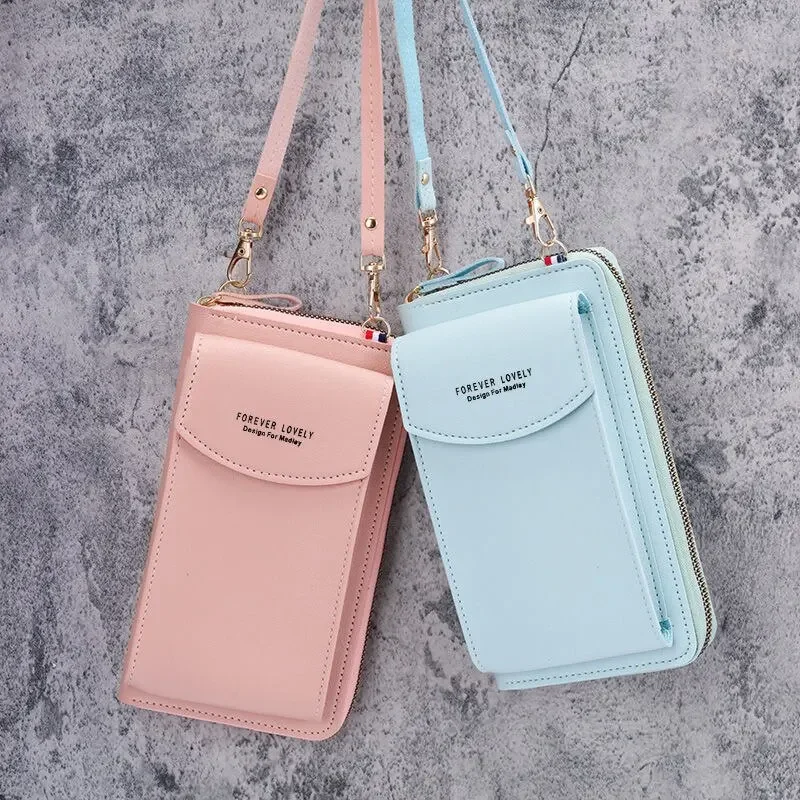 

Fashion Single Shoulder Crossbody Cell Phone Bag Mini Versatile Satchel Multi Card Position Card Bag Keycase Female