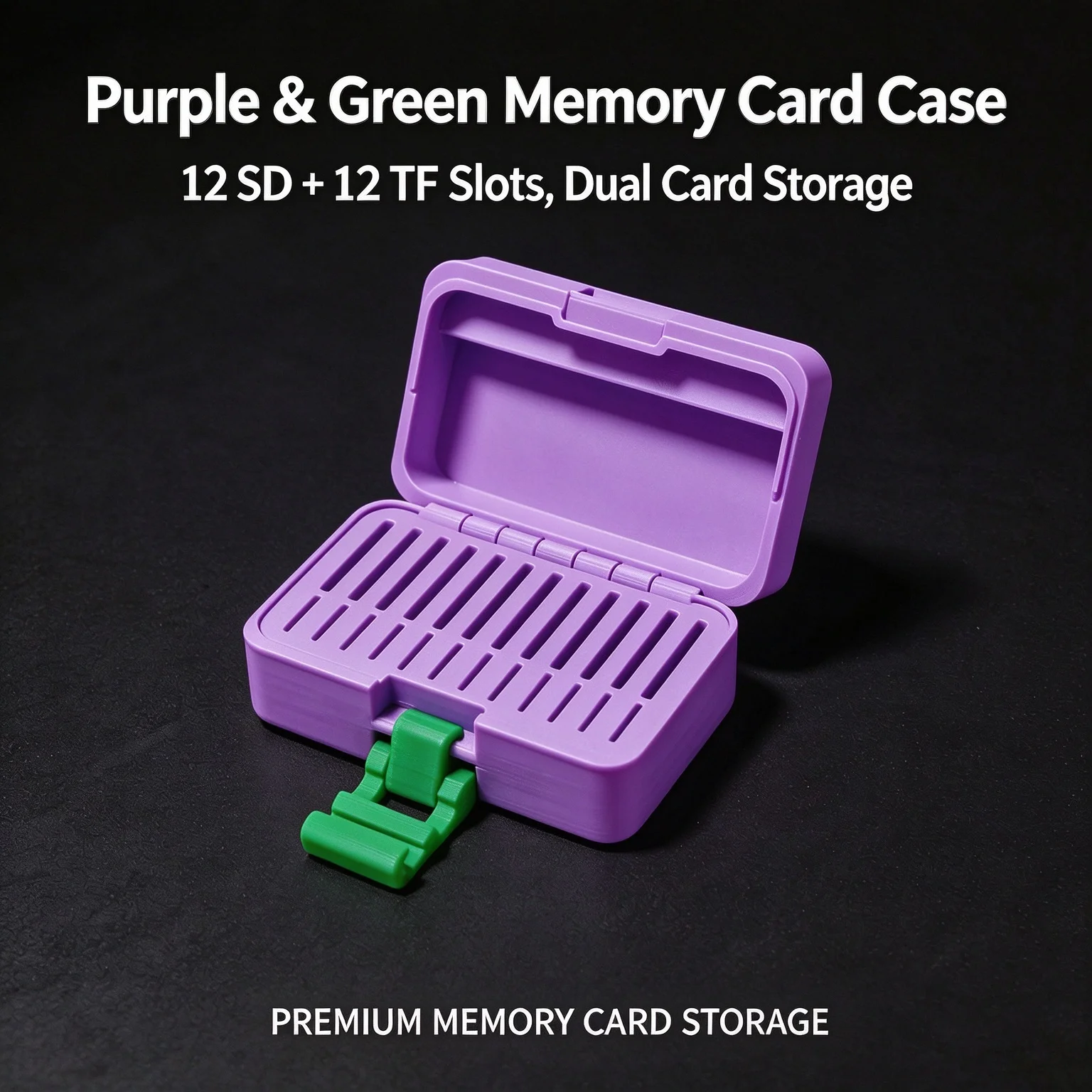 High-End SD Memory Card Storage Box, High Capacity, Essential for Camera Videography