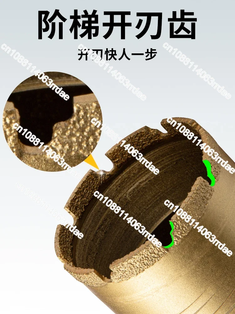 rhinestone drill bit brazing fast 63 dry beating sharp concrete water mill drill wall hole opener wet and dry image 4