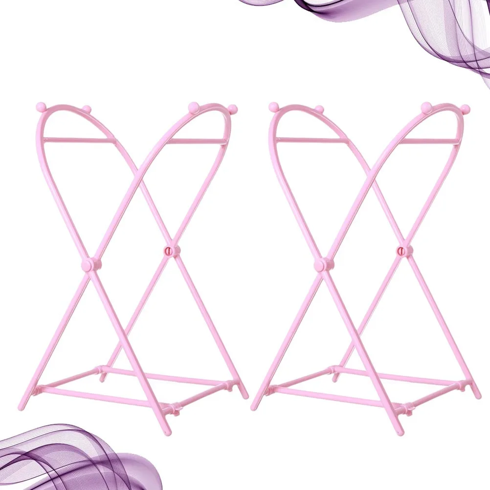 

2Pcs Foldable Kitchen Trash Bag Holder Plastic Hanging Rubbish Rack Garbage Bag Shelf for Bathroom Home Use Kitchen Hanging Rack