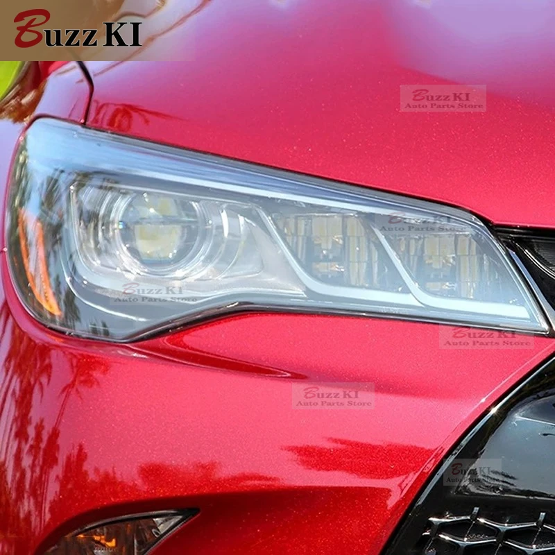 

For Toyota Camry 2019 2020 2018 XV70 2014-On NMS XV50 Accessories Car Headlight Protective Film Transparent Black TPU Sticker