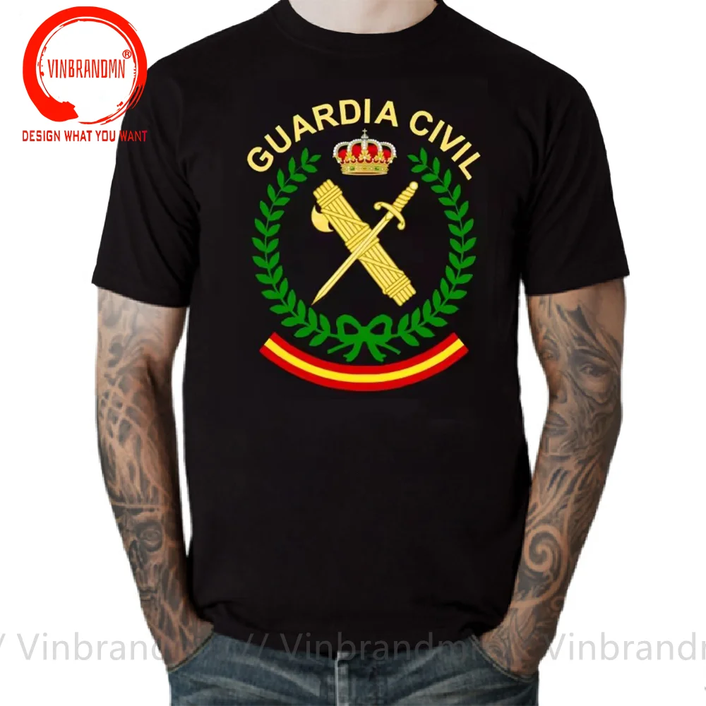 Spain Guardia Civil España T Shirt Men Fashion Trendy Casual Clothing Stylish Tops Tee Shirt Leisure Tshirt Men's Casual T-Shirt