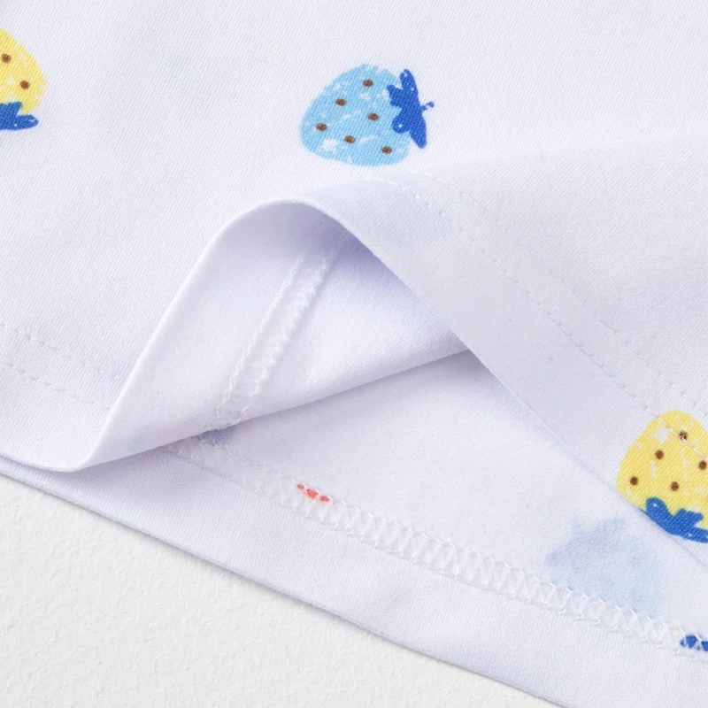 4-teiliges Set für Mädchen: Süße, bedruckte, mehrfarbige Kombinationsweste, ärmelloses T-Shirt für kleine Mädchen, lässiges Oberteil – Detail 14