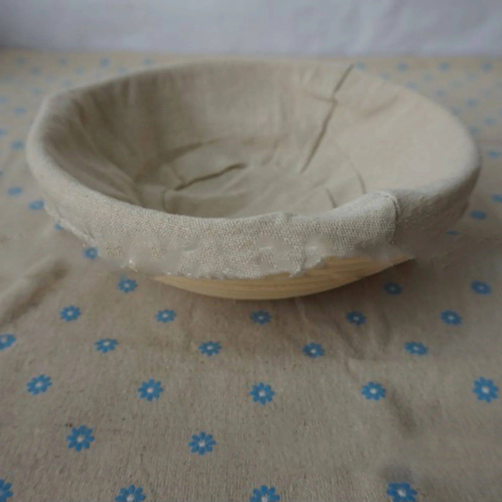 PZHI-2X Round Banneton Proofing Basket Set - Brot Form Unbleached Natural Cane Bread Baking Kit With Cloth Liner
