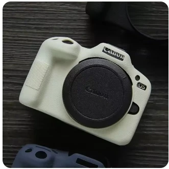 Untuk Canon EOS R10 R50 R100 cangkang pelindung baru kualitas tinggi antiselip kulit silikon penutup pelindung tas kamera DSLR